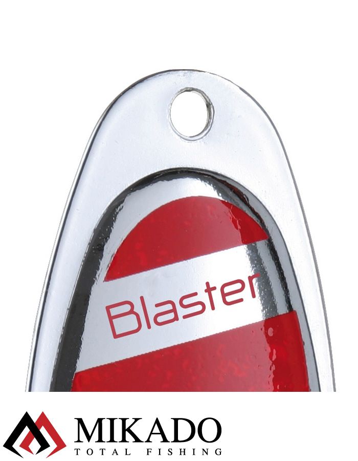 Блесна вращающаяся с кисточкой Mikado BLASTER № 5, 12 г., серебро/22
