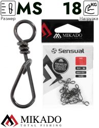 Застежка Mikado Polish размер MS,  тест 30 кг. (10 шт.)