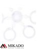 Бандаж для насадок Mikado - Method Feeder силикон 6 мм., прозрачные (18 шт.)