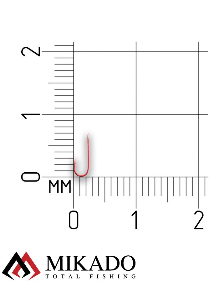 Крючки Mikado SENSUAL - CHAMPION № 18 RED (с лопаткой) ( 10 шт.)
