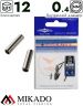 Трубка латунная для поводков Mikado 0.8х0.4 мм. (12 шт.)