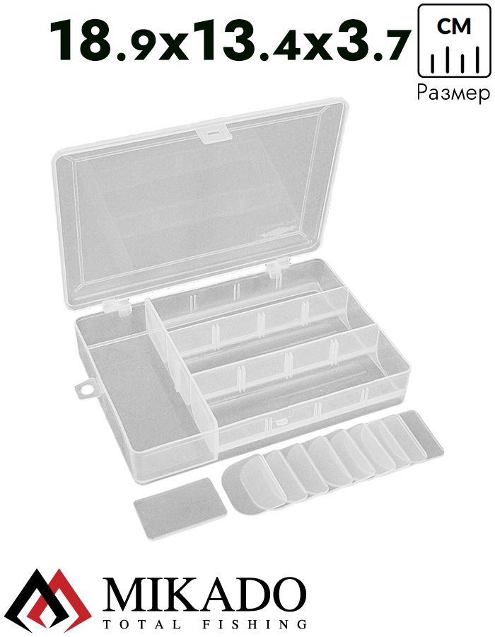 Коробочка рыболовная Mikado ABM 022 (18.9 x 13.4 x 3.7 см.)