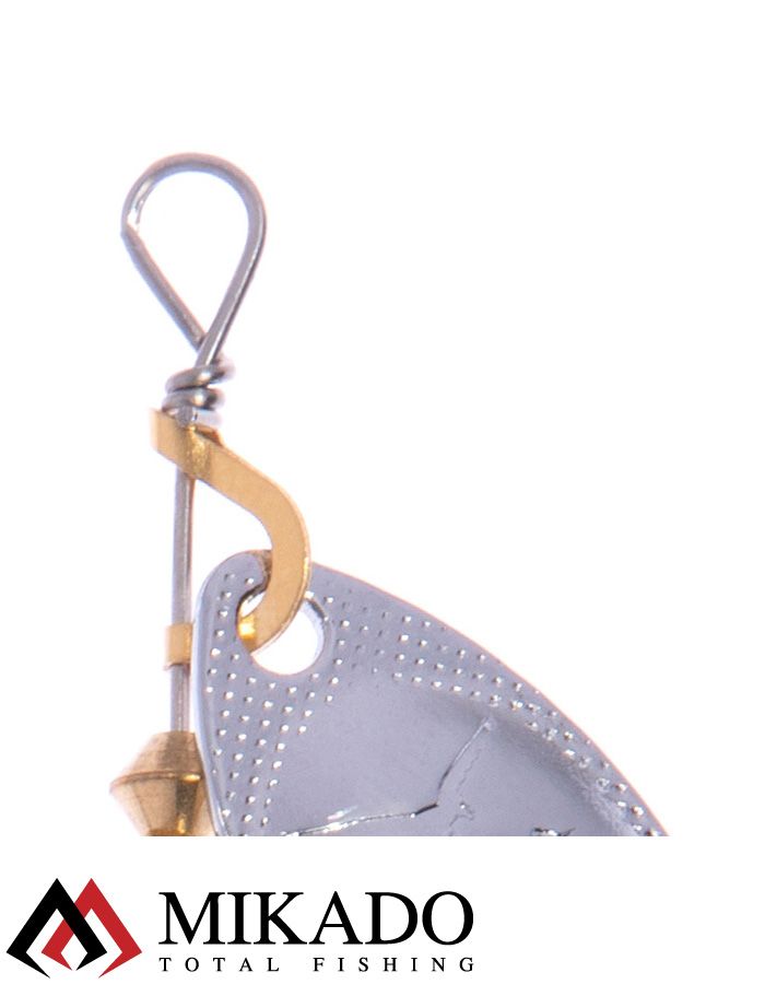 Блесна вращающаяся Mikado FOCUS №1, 3.1 г., серебро 00, длина лепестка 21 мм.