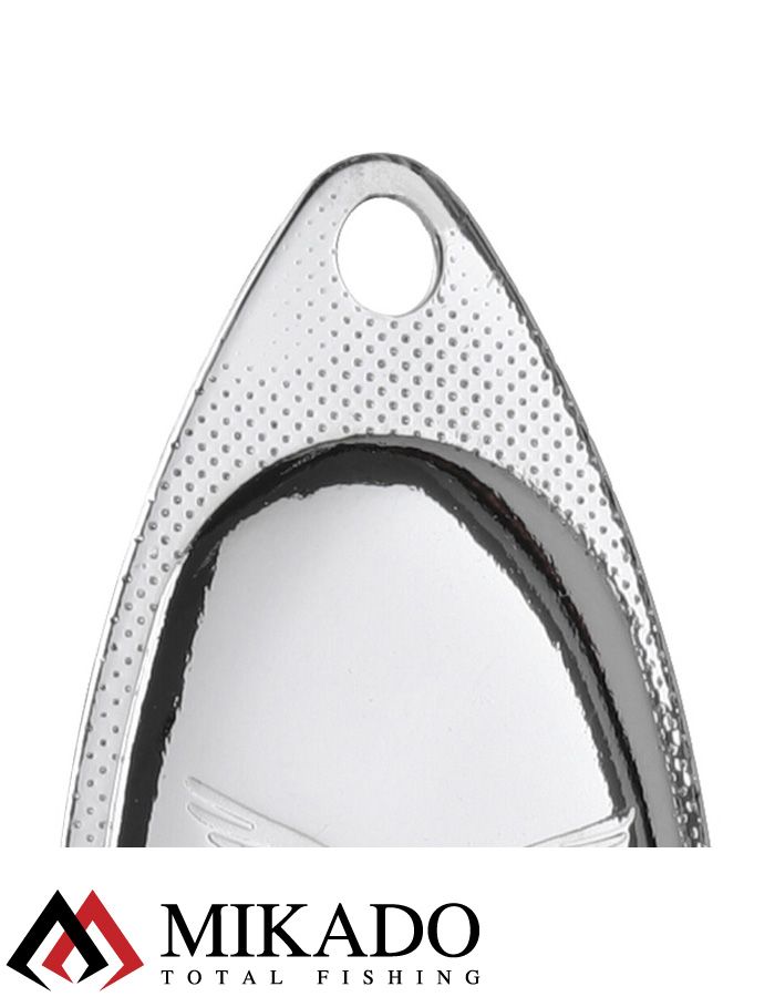 Блесна вращающаяся Mikado FOCUS №1, 3.1 г., серебро 00, длина лепестка 21 мм.