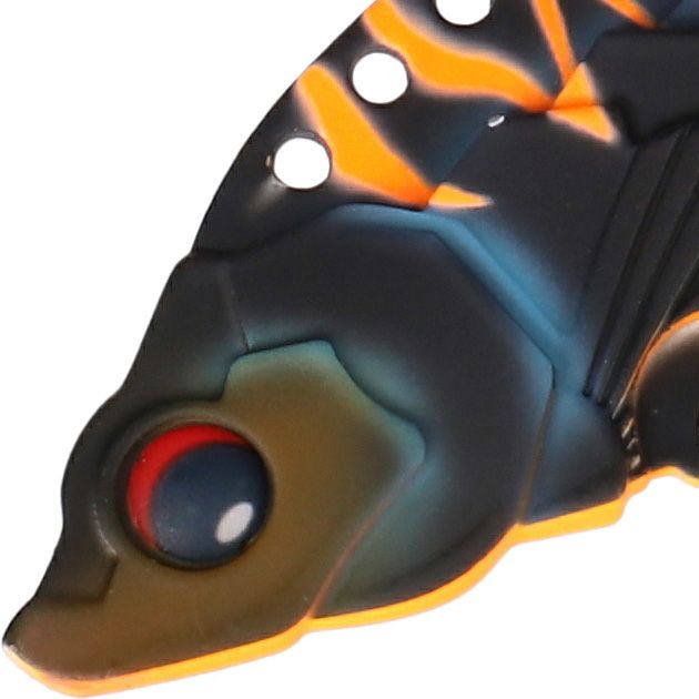 Блесна цикада Mikado CICADA M-VIB №1, 5 г., 4,5 см., MAT BLACK TIGER, тройник+двойник