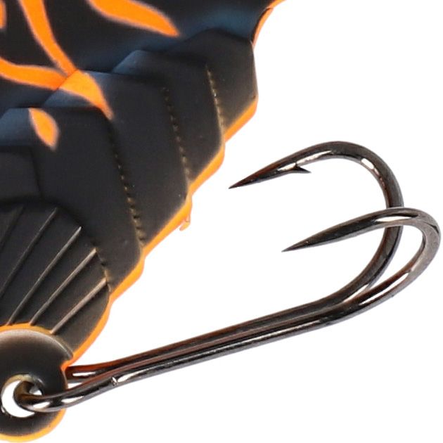 Блесна цикада Mikado CICADA M-VIB №1, 5 г., 4,5 см., MAT BLACK TIGER, тройник+двойник