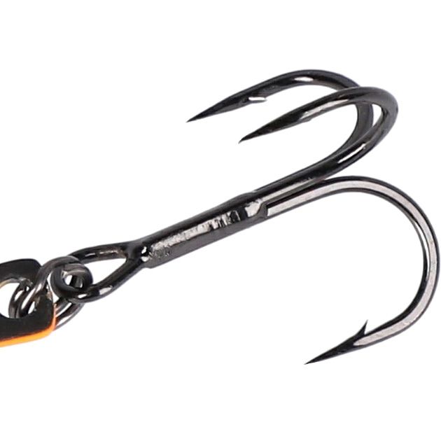 Блесна цикада Mikado CICADA M-VIB №1, 5 г., 4,5 см., MAT BLACK TIGER, тройник+двойник