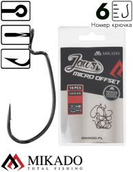 Офсетный крючок Mikado JAWS MICRO №6 (10шт.)