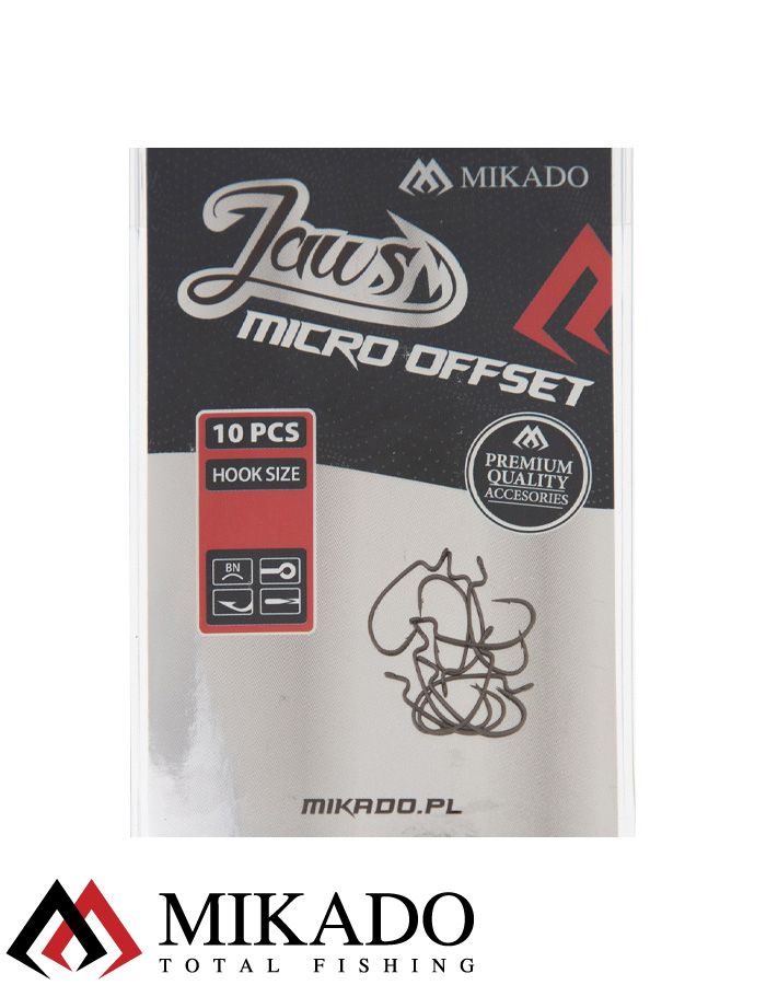 Офсетный крючок Mikado JAWS MICRO №6 (10шт.)