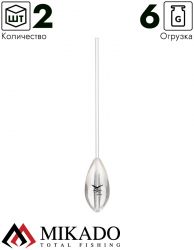 Сбирулино тонущее Mikado прозрачное 6 г.   ( 2 шт.)