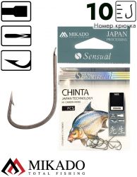 Крючки Mikado SENSUAL - CHINTA № 10 BN (с лопаткой) ( 10 шт.)