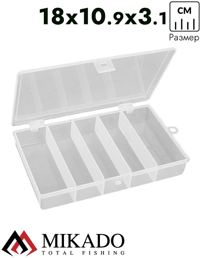 Коробочка рыболовная Mikado ABM 023 (18.0 x 10.9 x 3.1 см.)