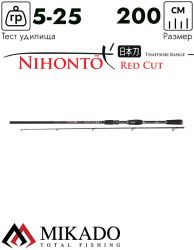 Спиннинг Mikado NIHONTO RED CUT PIKE 200 (5-25 г.)