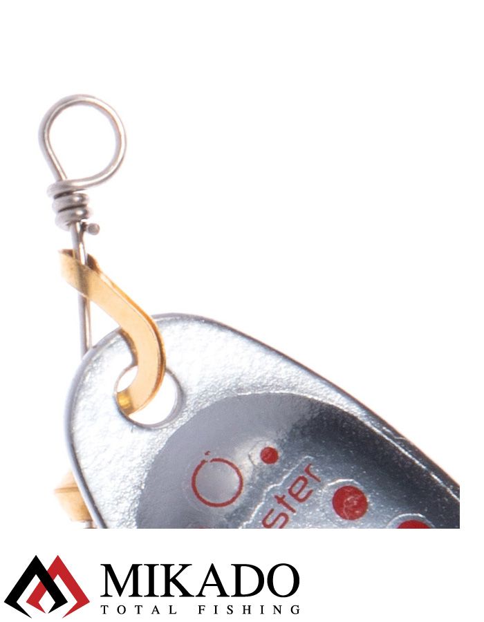 Блесна вращающаяся Mikado BLASTER №4, 8.7 г., серебро 10, длина лепестка 40 мм.