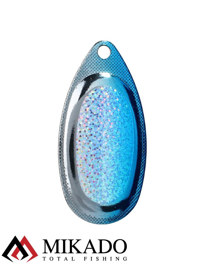 Блесна вращающаяся Mikado FOCUS №1, 3.1 г., серебро 00 HOLO, длина лепестка 21 мм.