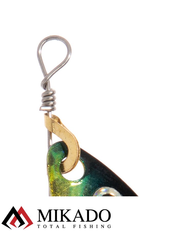 Блесна вращающаяся Mikado STREAM №1, 3.3 г., серебро 63 HOLO, длина лепестка 32 мм.