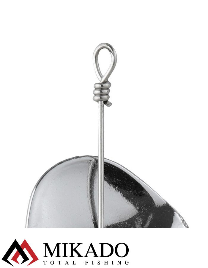 Блесна вращающаяся Mikado TROUT №2, 12.3 г., серебро 00, длина лепестка 43 мм.