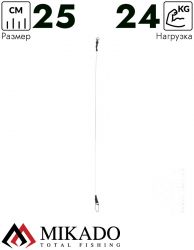 Поводок стальной Mikado JAWS JERK 25 см./24 кг. (2 шт.)