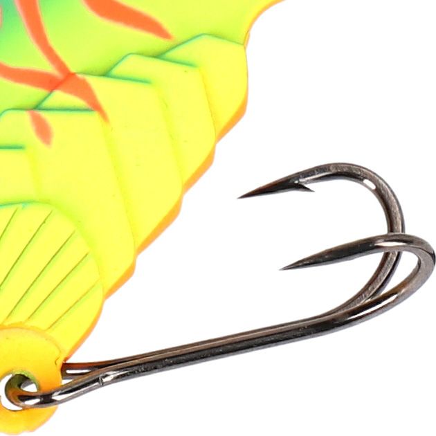 Блесна цикада Mikado CICADA M-VIB №1, 5 г., 4,5 см., MAT CHARTREUSE, тройник+двойник