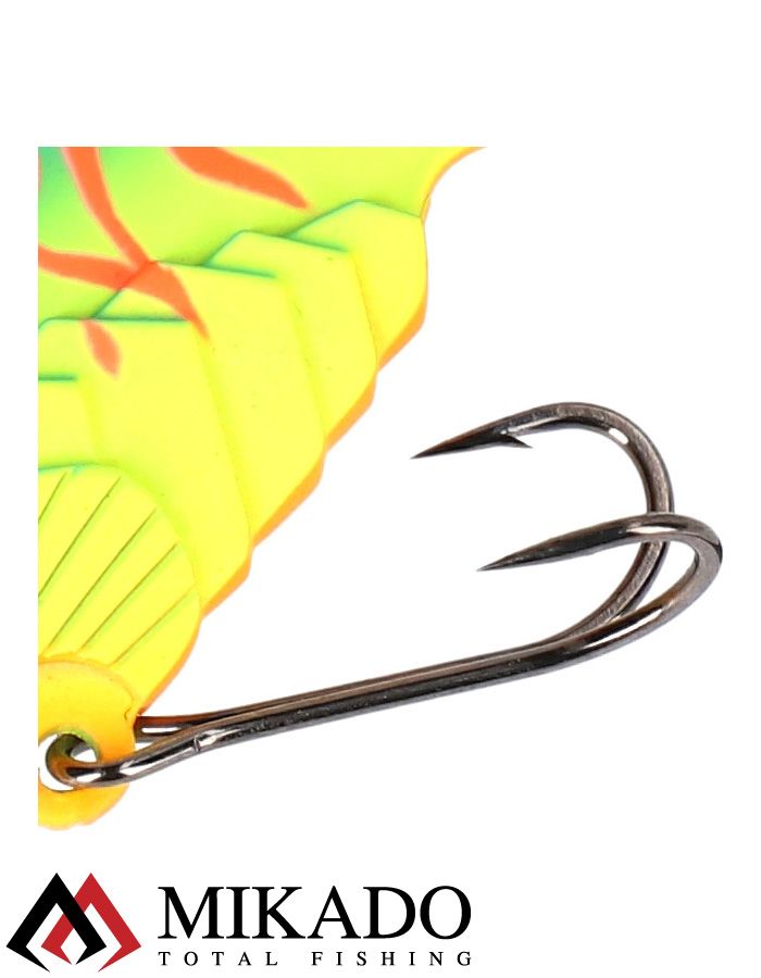 Блесна цикада Mikado CICADA M-VIB №1, 5 г., 4,5 см., MAT CHARTREUSE, тройник+двойник