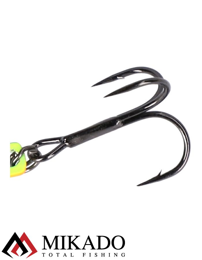 Блесна цикада Mikado CICADA M-VIB №1, 5 г., 4,5 см., MAT CHARTREUSE, тройник+двойник