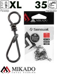 Застежка Mikado Polish размер XL,  тест 30 кг. (10 шт.)