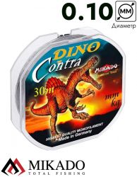 Леска мононить Mikado DINO CONTRA 0,10 (30 м) - 2,10 кг.