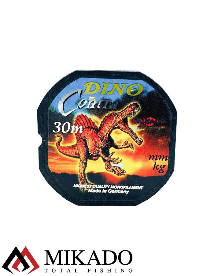 Леска мононить Mikado DINO CONTRA 0,10 (30 м) - 2,10 кг.