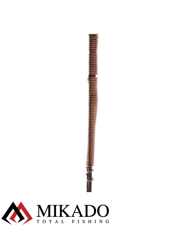 Поводок стальной Mikado X-Plode с вертлюжком и застёжкой 15/20/25 см., 5 кг., ZG11-033-30