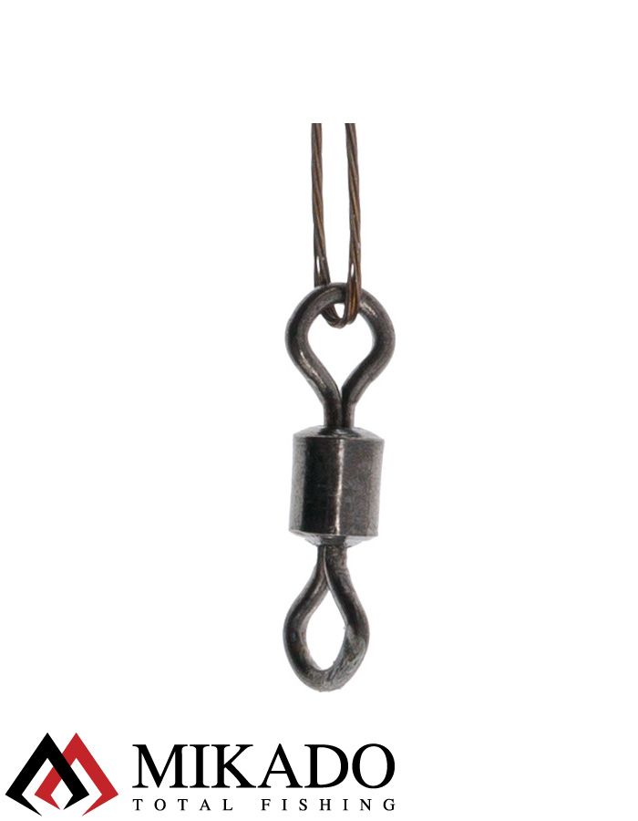 Поводок стальной Mikado X-Plode с вертлюжком и застёжкой 15/20/25 см., 5 кг., ZG11-033-30