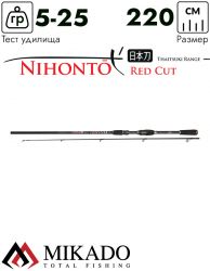 Спиннинг Mikado NIHONTO RED CUT PIKE 220 (5-25 г.)