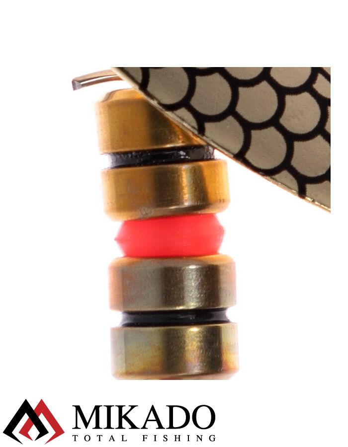 Блесна вращающаяся Mikado TROUT №3, 16.6 г., золото 00, длина лепестка 53 мм.