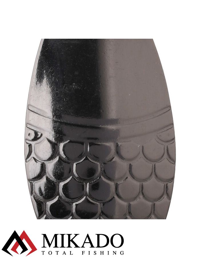 Блесна колеблющаяся Mikado ALGA №3, 27 г., 6.1см., чернёная