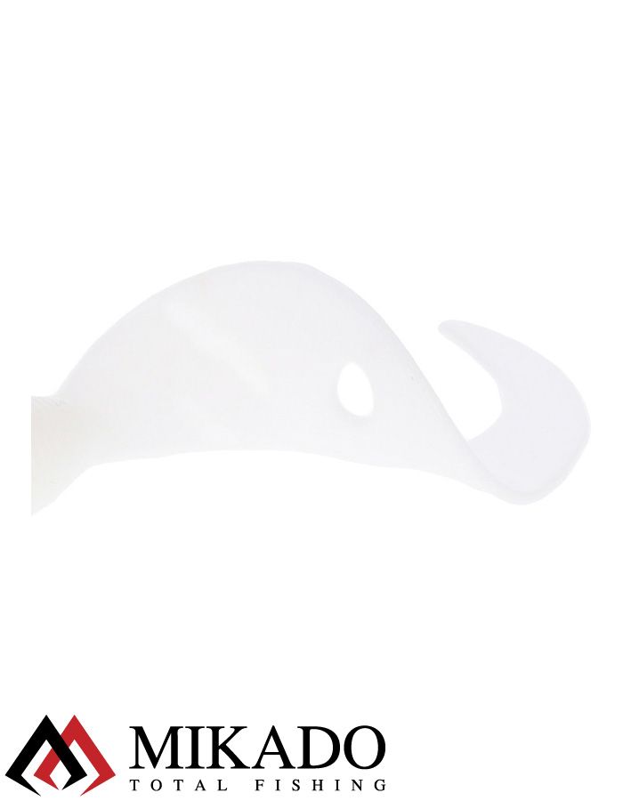 Твистер Mikado TWISTER 64 мм., 2.7 г., WHITE (6 шт.)