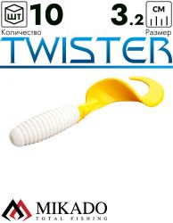 Твистер Mikado TWISTER 32 мм., 0.4 г., 07T (10 шт.)