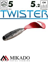 Твистер Mikado TWISTER 52 мм., 1.7 г., 32RT (5 шт.)