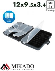 Коробочка рыболовная Mikado ABM 026 (12 x 9.5 x 3.4 см.)