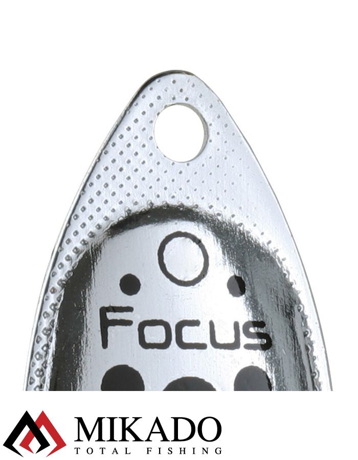 Блесна вращающаяся Mikado FOCUS №1, 3.1 г., серебро 11, длина лепестка 21 мм.