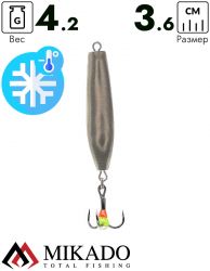Блесна зимняя Mikado PMB-I07-3.6-01.  3,6 см./ 4,2 гр.- золото