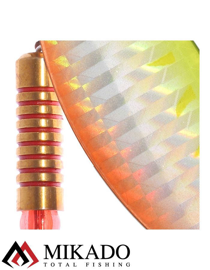 Блесна вращающаяся Mikado STREAM №1, 3.3 г., серебро 67 HOLO, длина лепестка 32 мм.