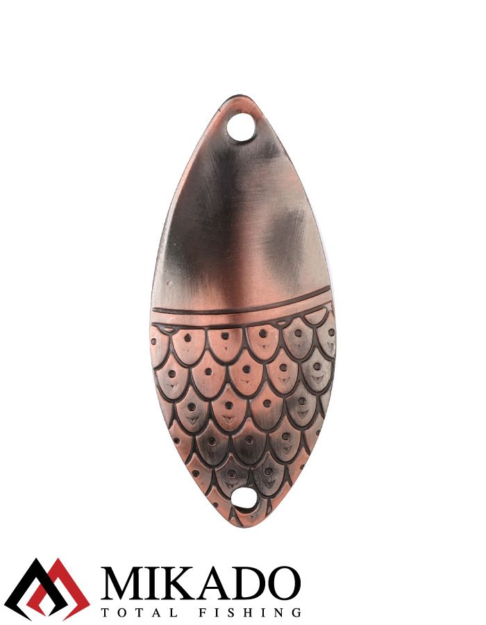Блесна колеблющаяся Mikado ROACH №5, 22 г., 7.8 см., состаренная медь