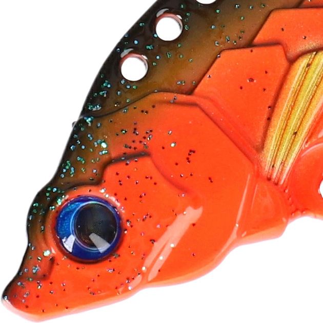 Блесна цикада Mikado CICADA M-VIB №1, 5 г., 4,5 см., RED STICKLEBACK, тройник+двойник