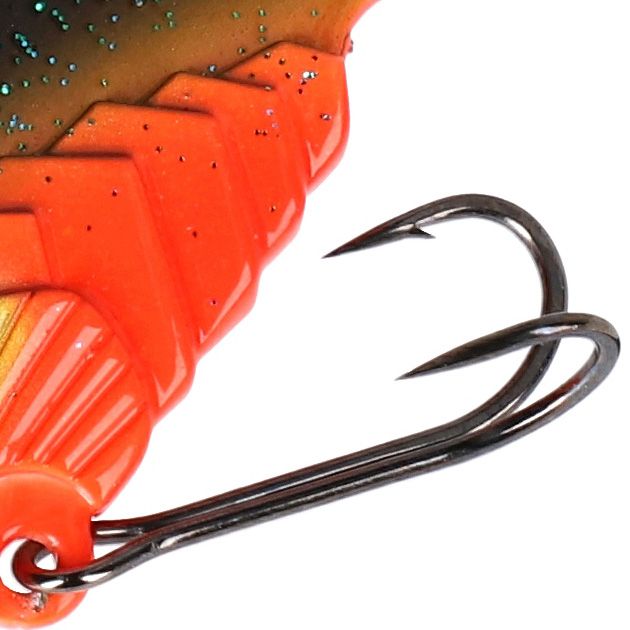 Блесна цикада Mikado CICADA M-VIB №1, 5 г., 4,5 см., RED STICKLEBACK, тройник+двойник