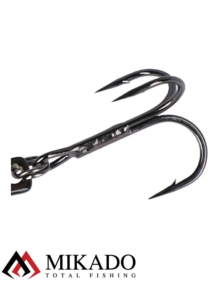 Блесна цикада Mikado CICADA M-VIB №1, 5 г., 4,5 см., RED STICKLEBACK, тройник+двойник