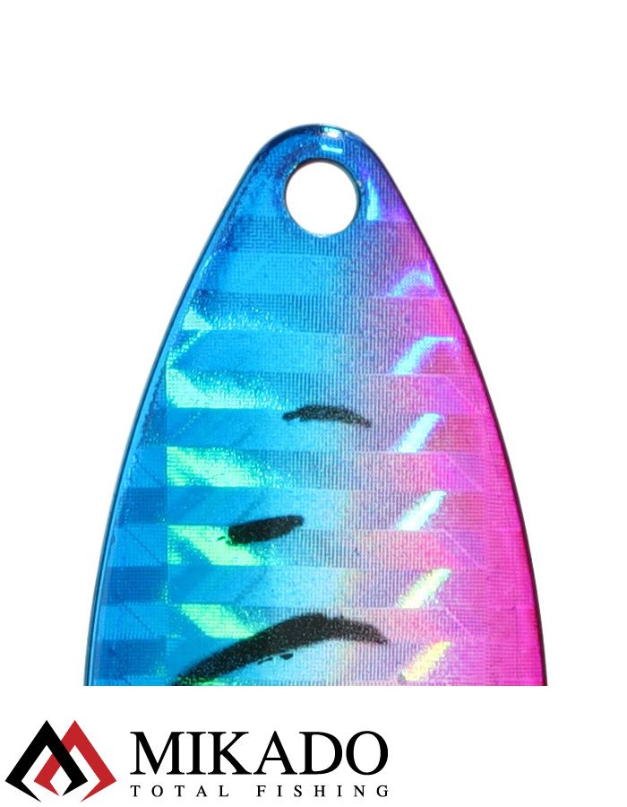 Блесна вращающаяся Mikado STREAM №1, 3.3 г., серебро 68 HOLO, длина лепестка 32 мм.