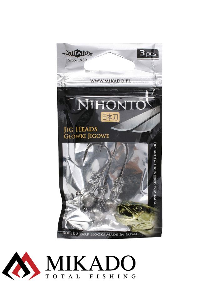 Джиг - головка Mikado NIHONTO BN 15 г., крючок № 1/0  ( 3 шт.)