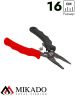 Плоскогубци рыболовны Mikado многофункциональные 16 см., сталь, красно-чёрные