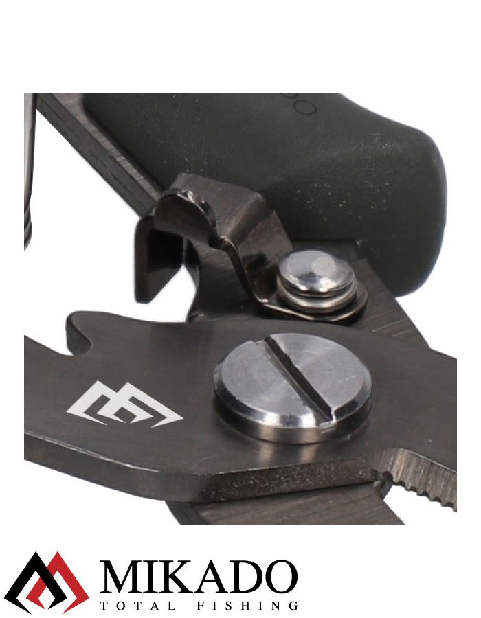 Плоскогубци рыболовны Mikado многофункциональные 16 см., сталь, красно-чёрные