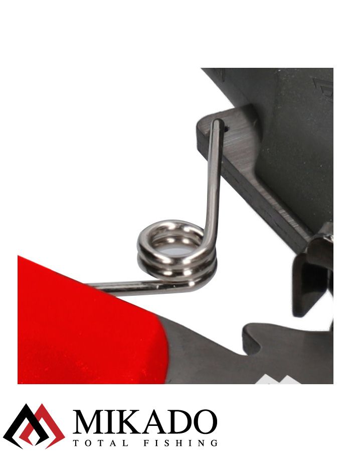 Плоскогубци рыболовны Mikado многофункциональные 16 см., сталь, красно-чёрные