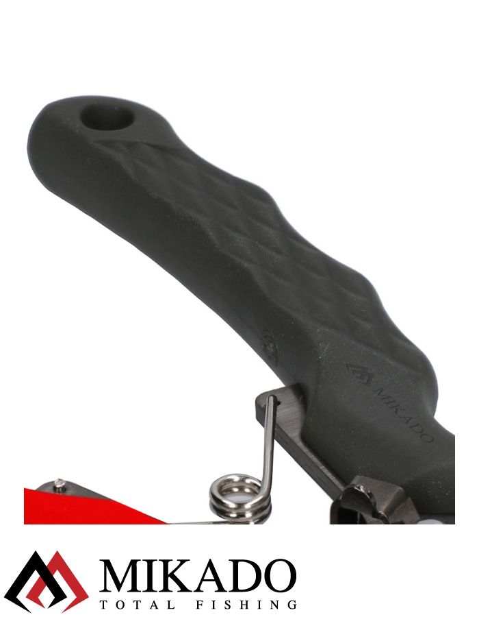 Плоскогубци рыболовны Mikado многофункциональные 16 см., сталь, красно-чёрные